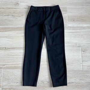 Express Columnist Ankle Mid Rise Trousers Pants Black 00R